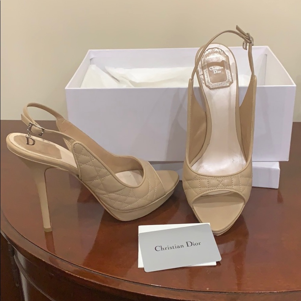 Nude Dior heels